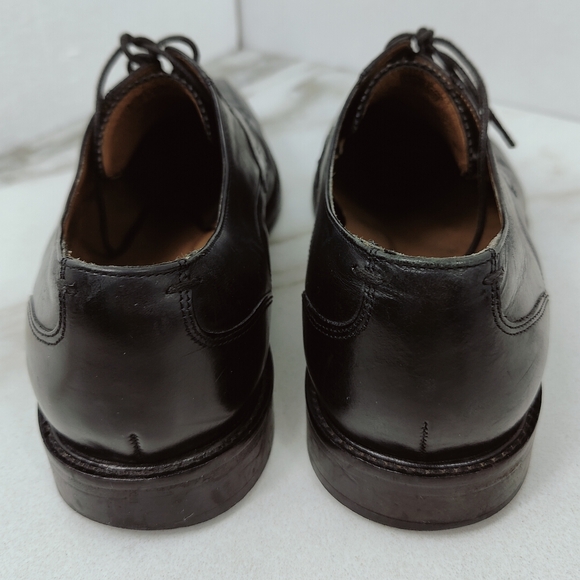 Florsheim Men\'s Black Leather Bike Toe Oxford Lace Up Dress Shoes, Sz 8.5